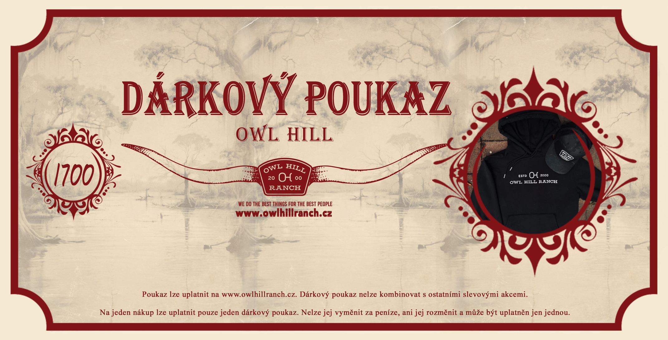 Dárkový poukaz 1700 Kč